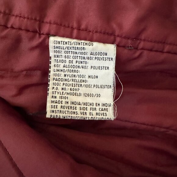 Yukon Trail Men's Vtg Denim Varsity Bomber Jean Jacket Striped Sleeves XL - Picture 9 of 10